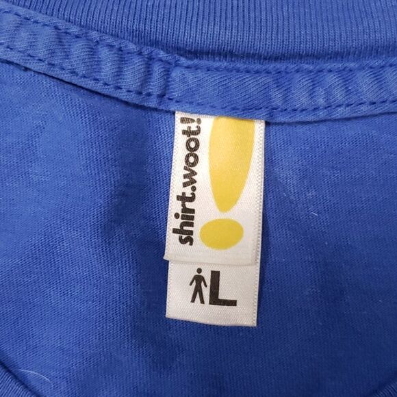 WOOT! KNOCK KNOCK JOKE TEE SIZE L - Picture 3 of 4